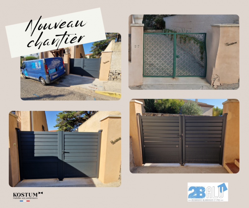portail aluminium au PRADET dans le VAR