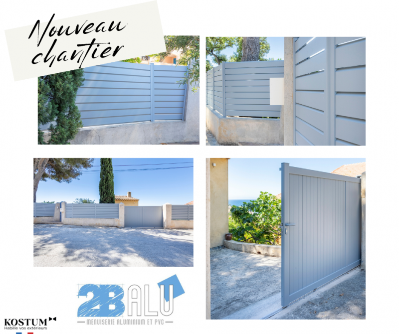 Installation de clôture aluminium sur mesure à LE PRADET dans le VAR