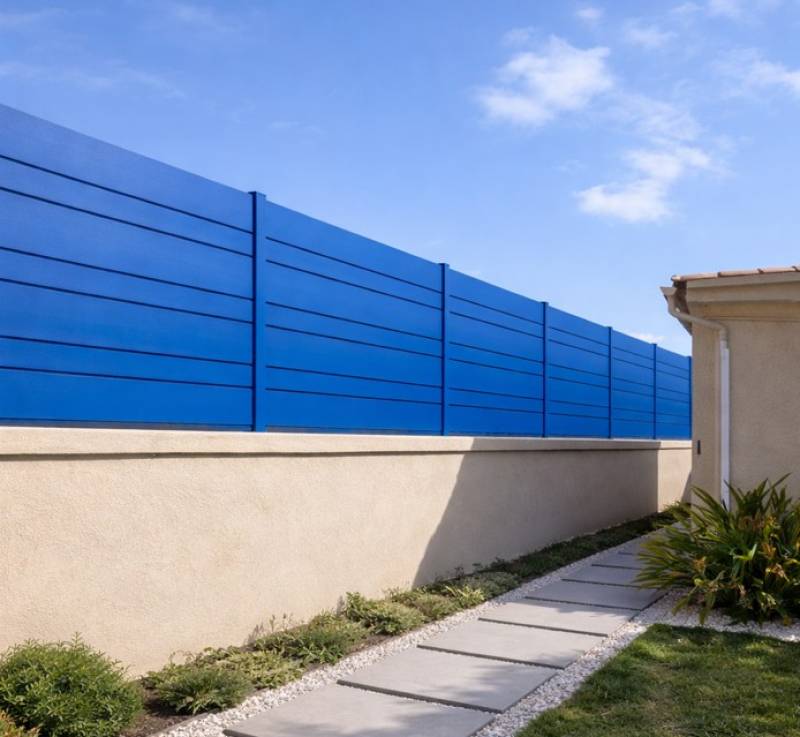 cloture aluminium sur mesure ajourée KOSTUM à la garde dans le var