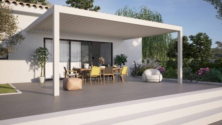 Notre zone d'activité pour ce service Pose de pergola bioclimatique à lames orientables sur mesure
